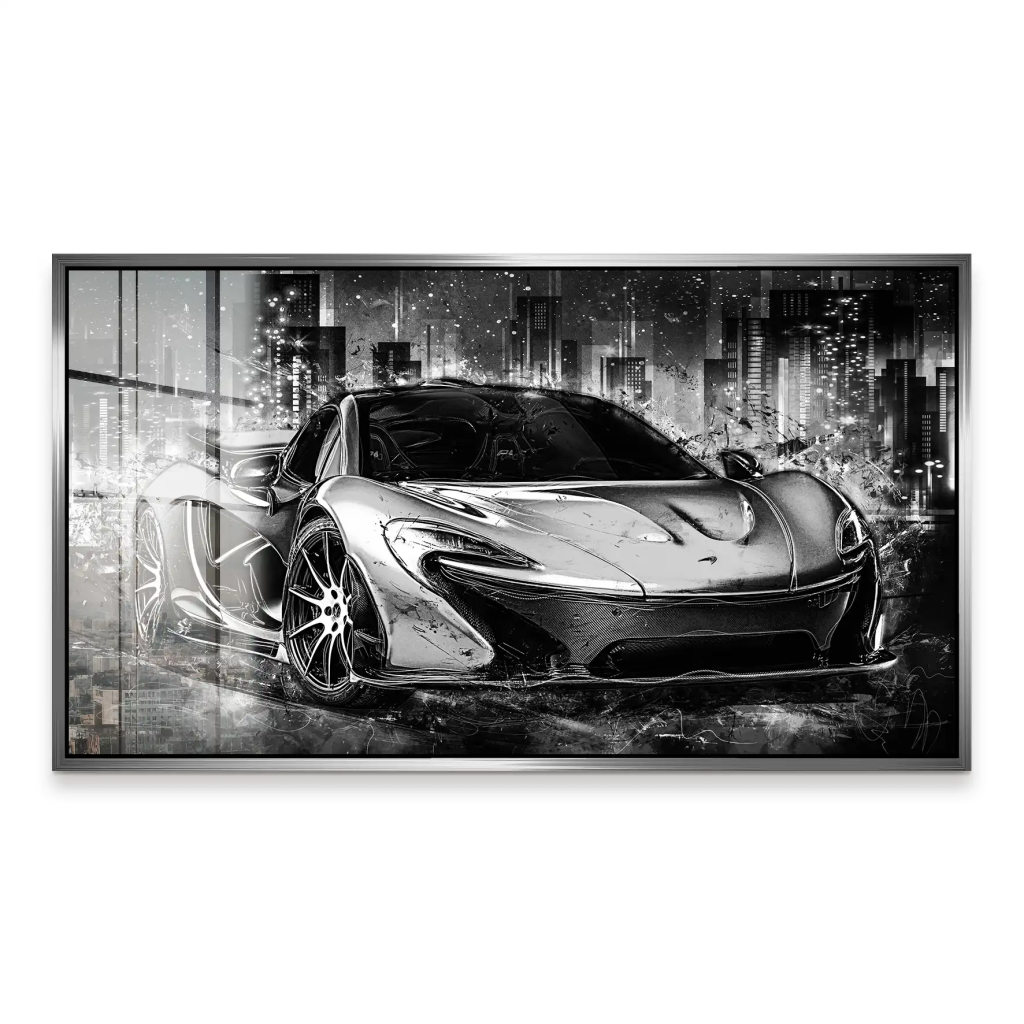 McLaren Abstrakt Black Acrylglas Bild INGALERIE