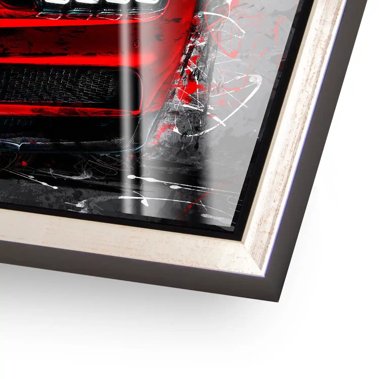 Bugatti Abstrakt Red Style Acrylglas Bild INGALERIE