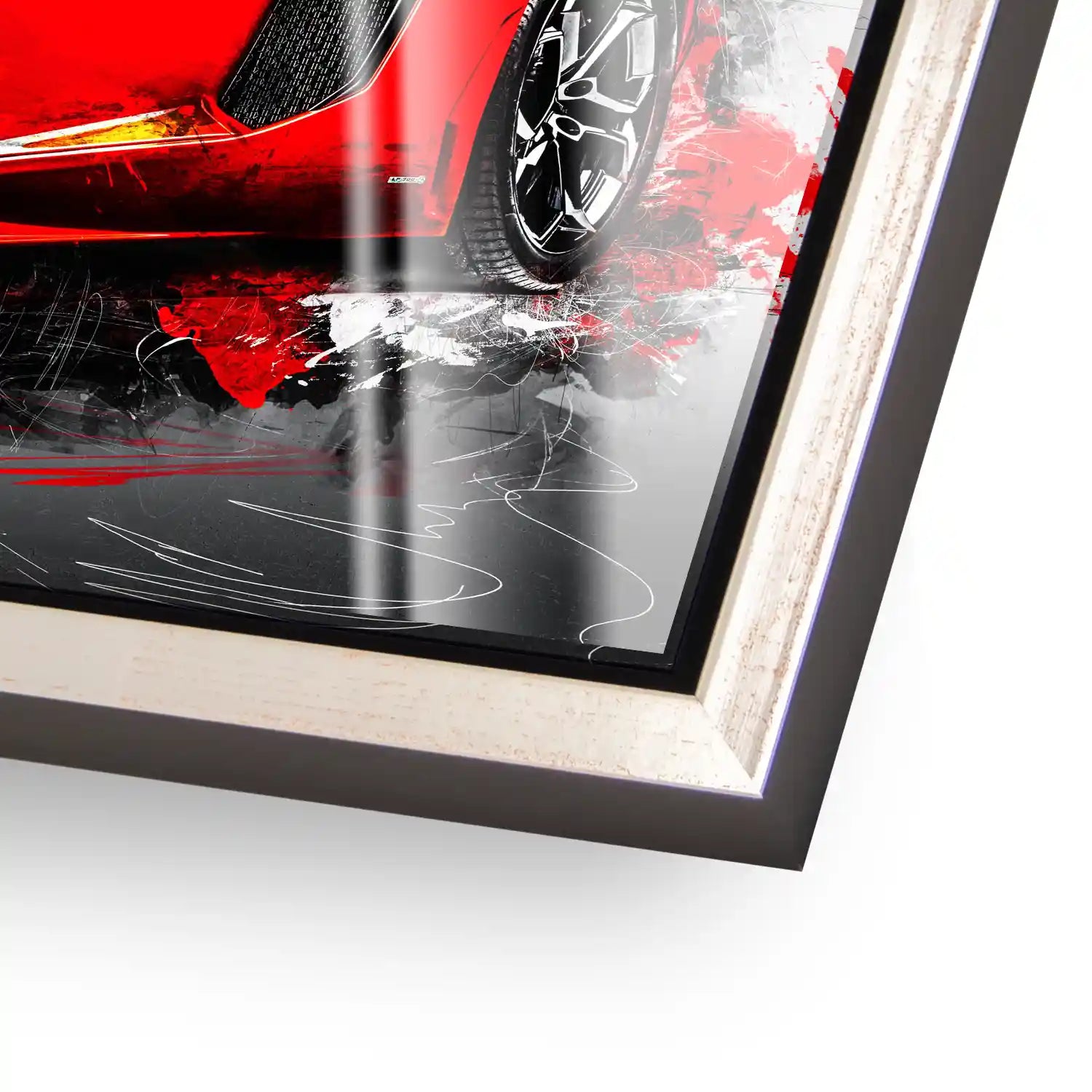 Lambo Aventador Abstrakt Acrylglas Bild INGALERIE