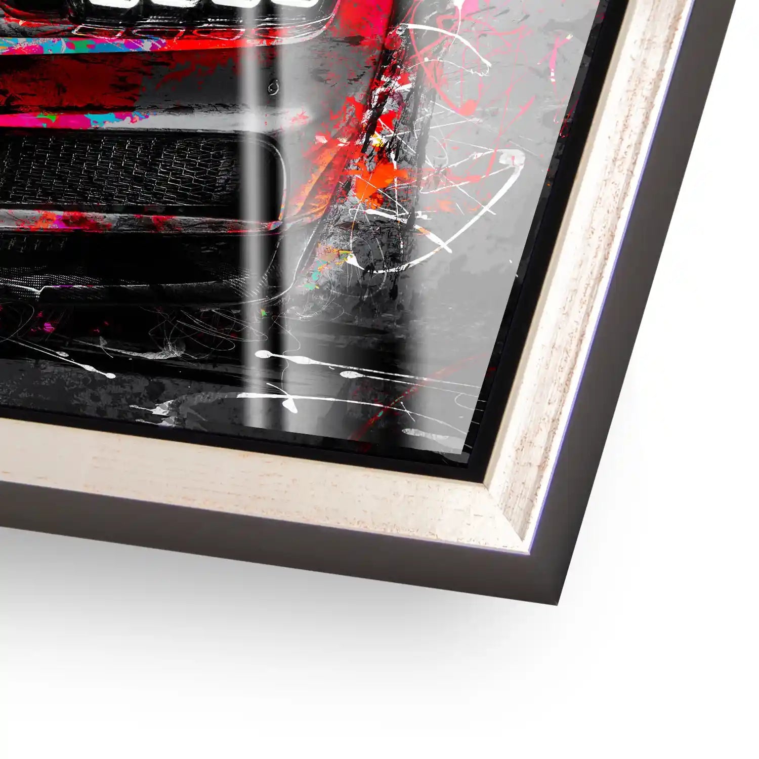 Bugatti Pop Art Style Acrylglas Bild INGALERIE