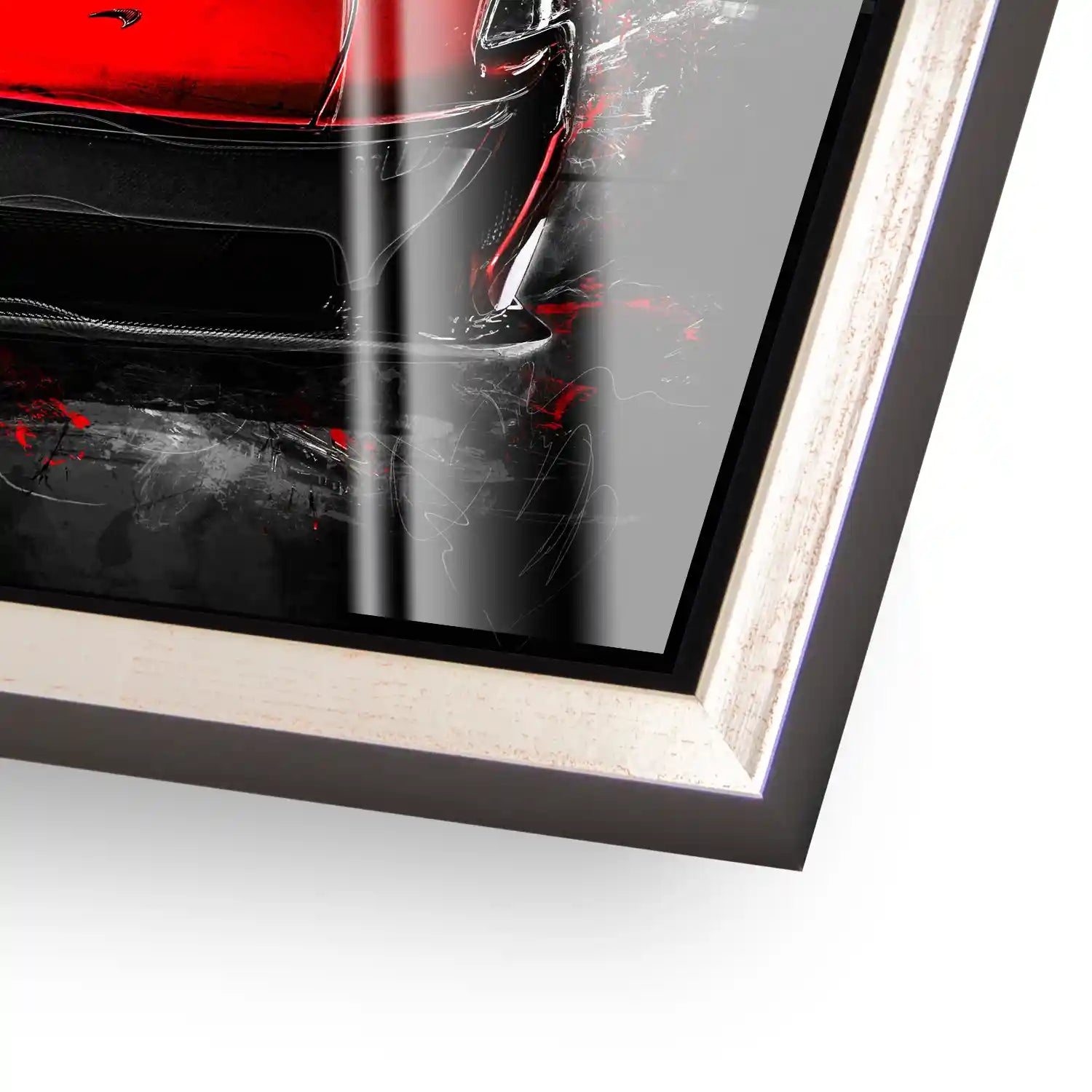 McLaren Abstrakt Rot Acrylglas Bild INGALERIE