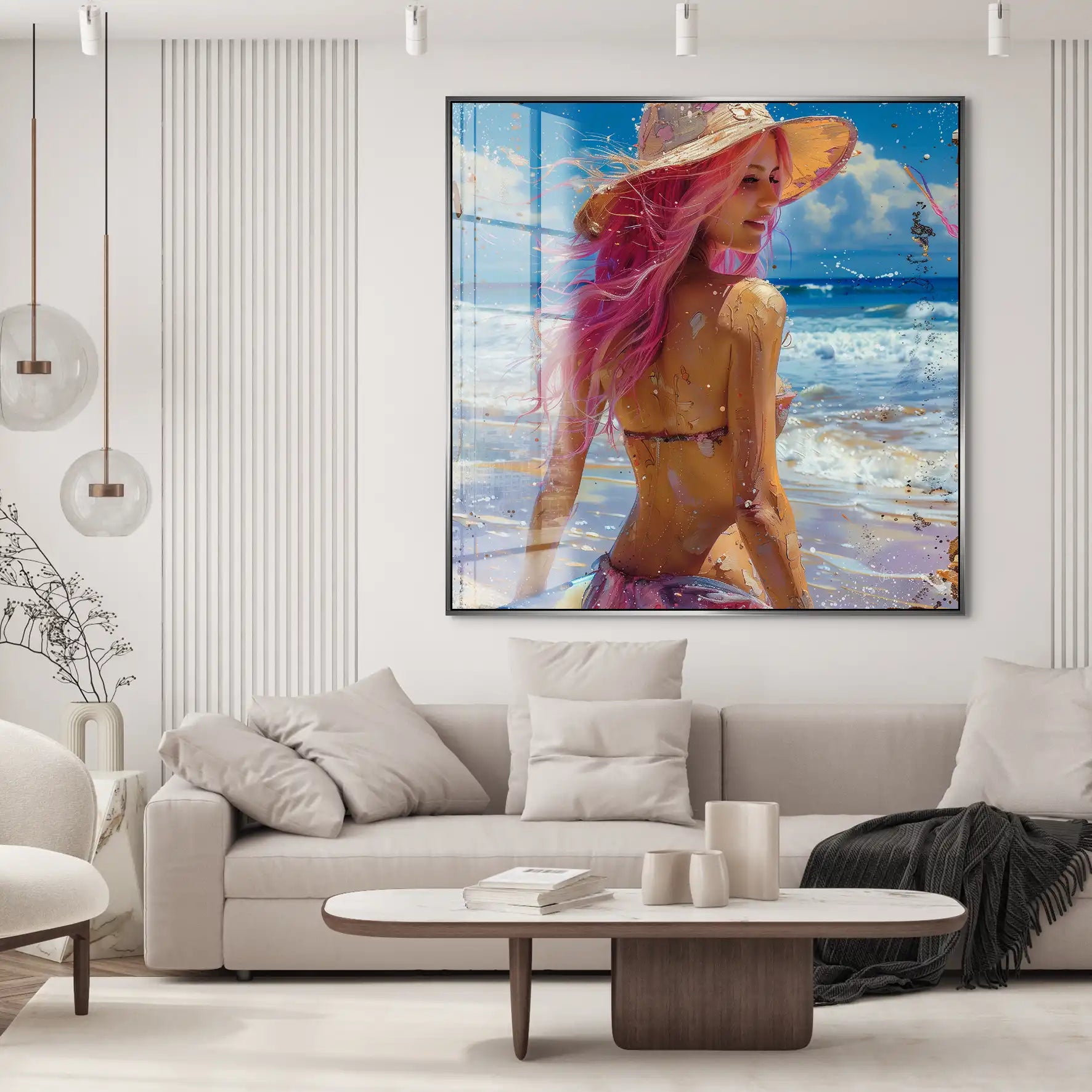 Beach Girl Acrylglas Bild INGALERIE