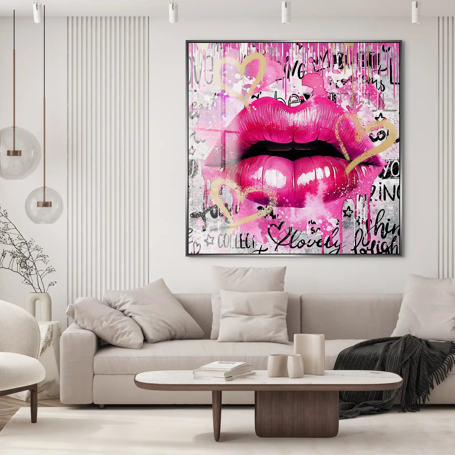 Sweet Lips Pink Style Acrylglas Bild INGALERIE