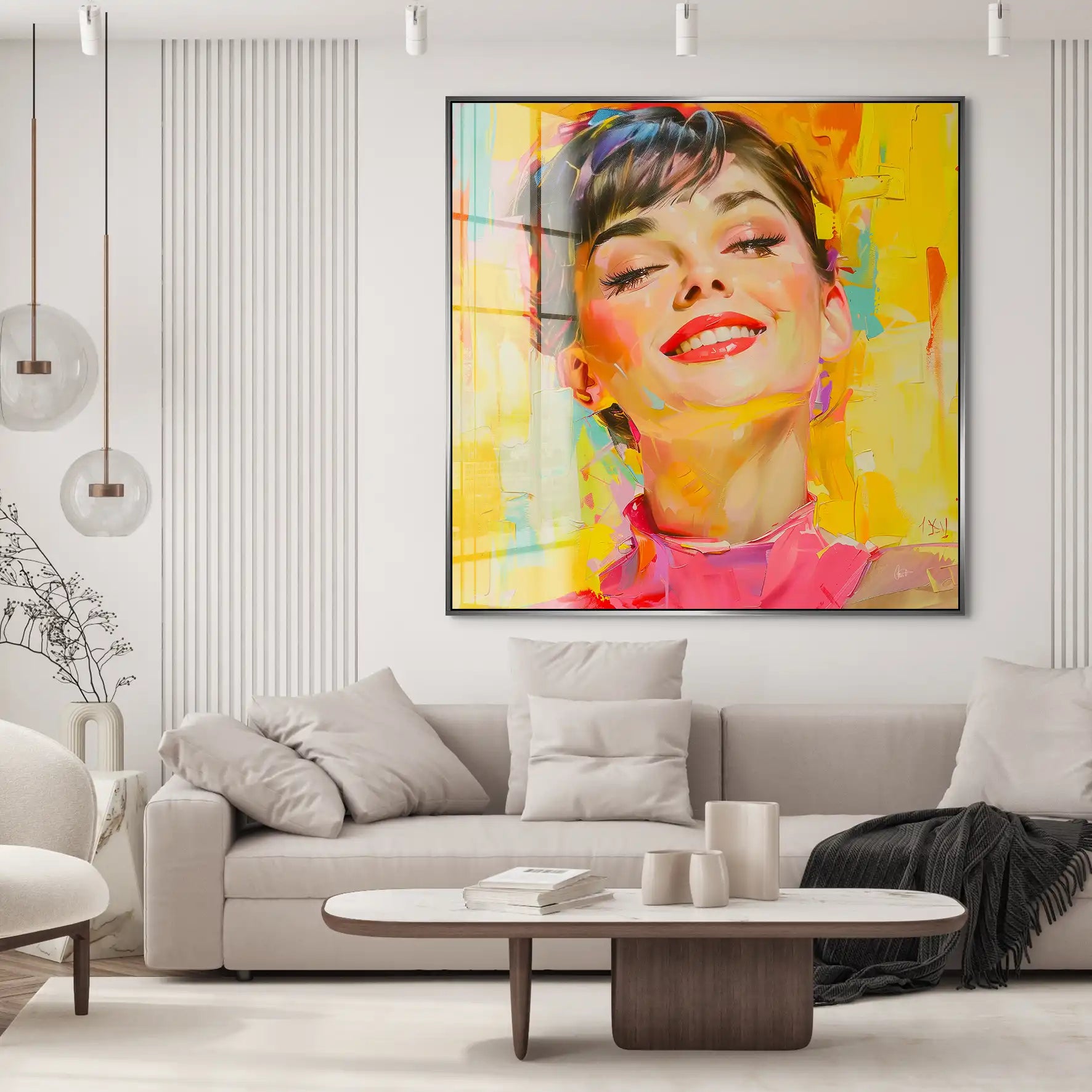 Audrey Modern Art Style Acrylglas Bild INGALERIE