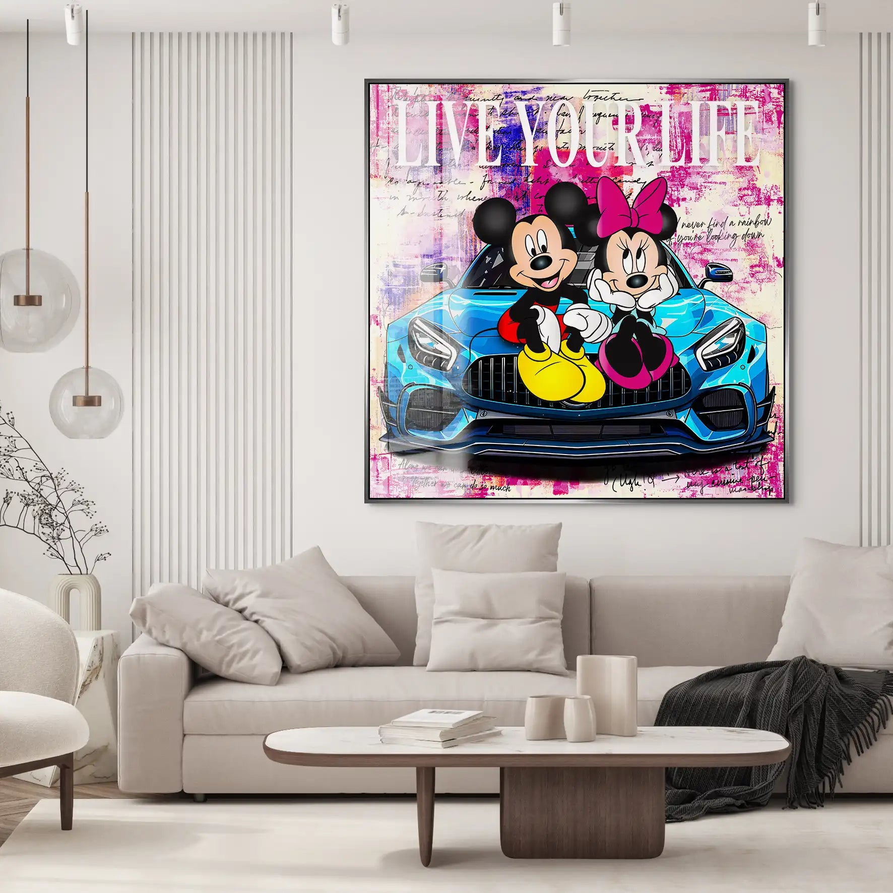 Micky & Minnie Enjoy Nr.2 Acrylglas Bild INGALERIE