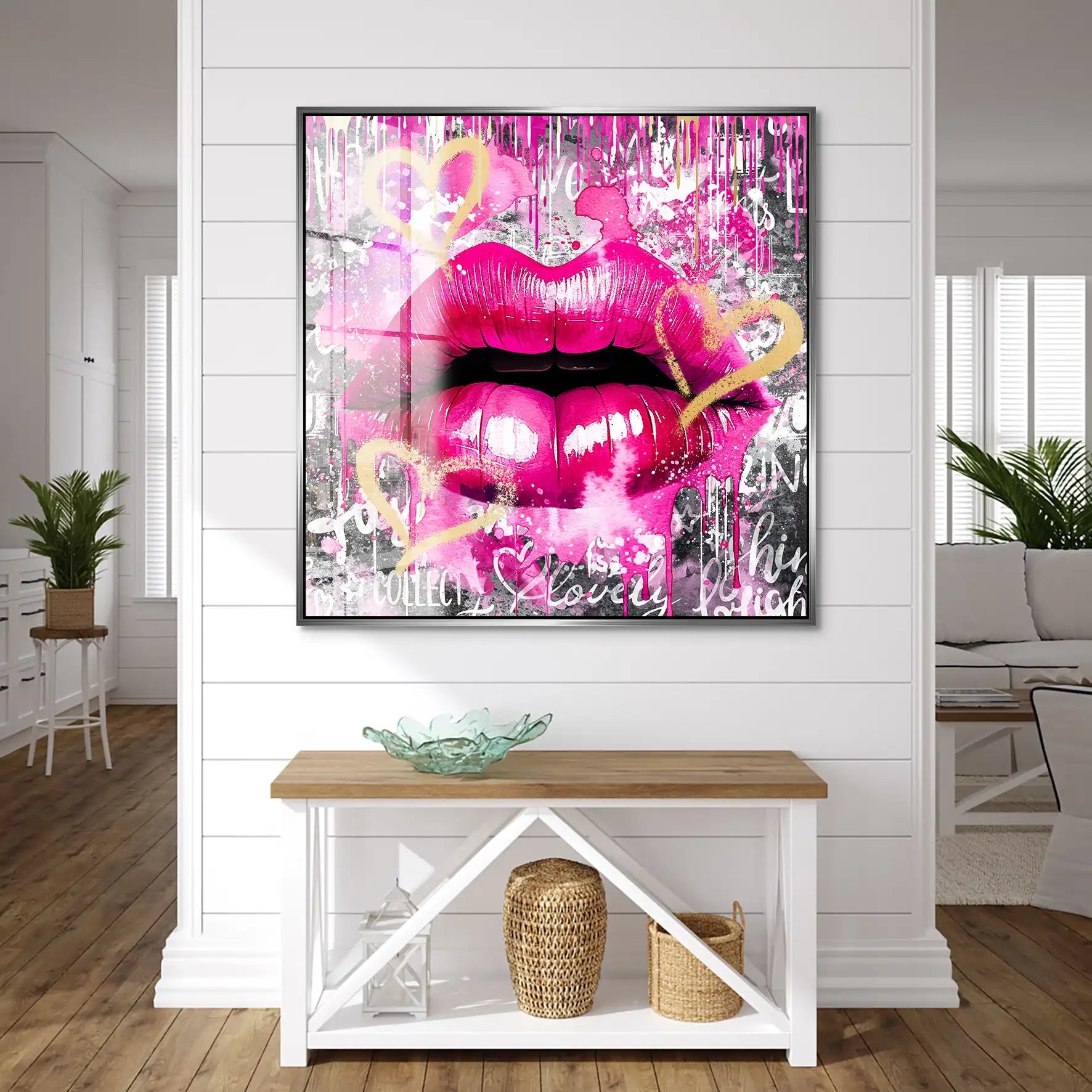 Sweet Lips Dark Style Acrylglas Bild INGALERIE