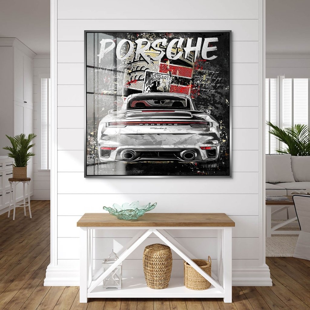 Porsche Turbo Abstrakt Acrylglas Bild INGALERIE