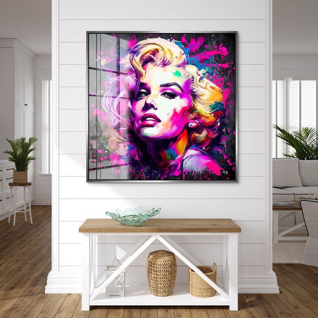 Marilyn Monroe Abstrakt Color Acrylglas Bild INGALERIE