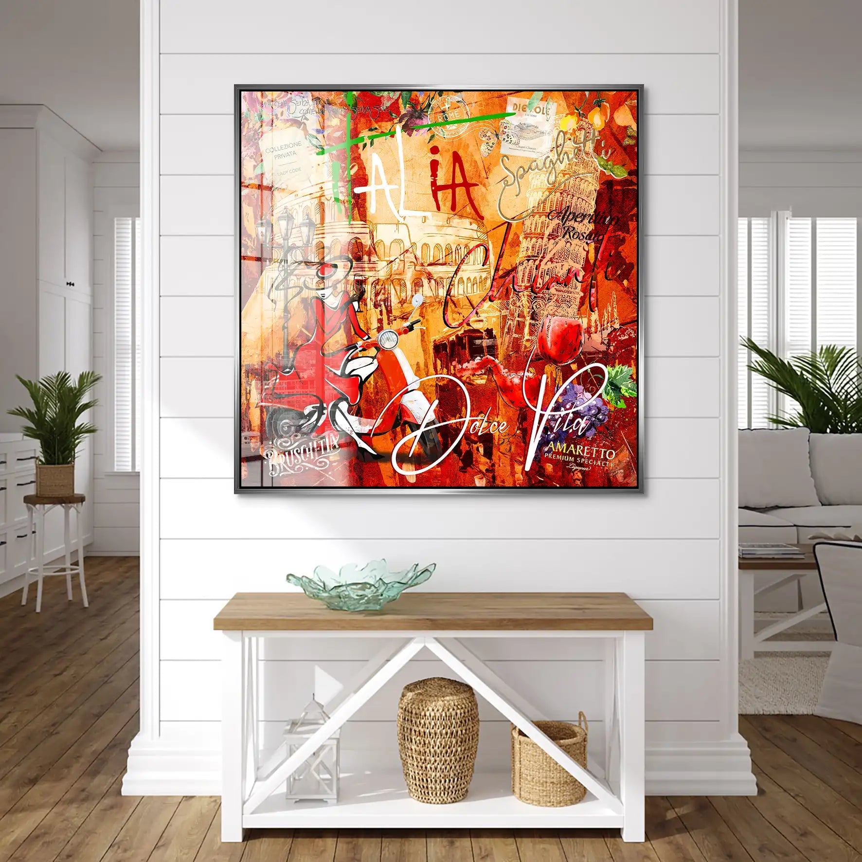Italien Dolce Vita Pop Art Acrylglas Bild INGALERIE