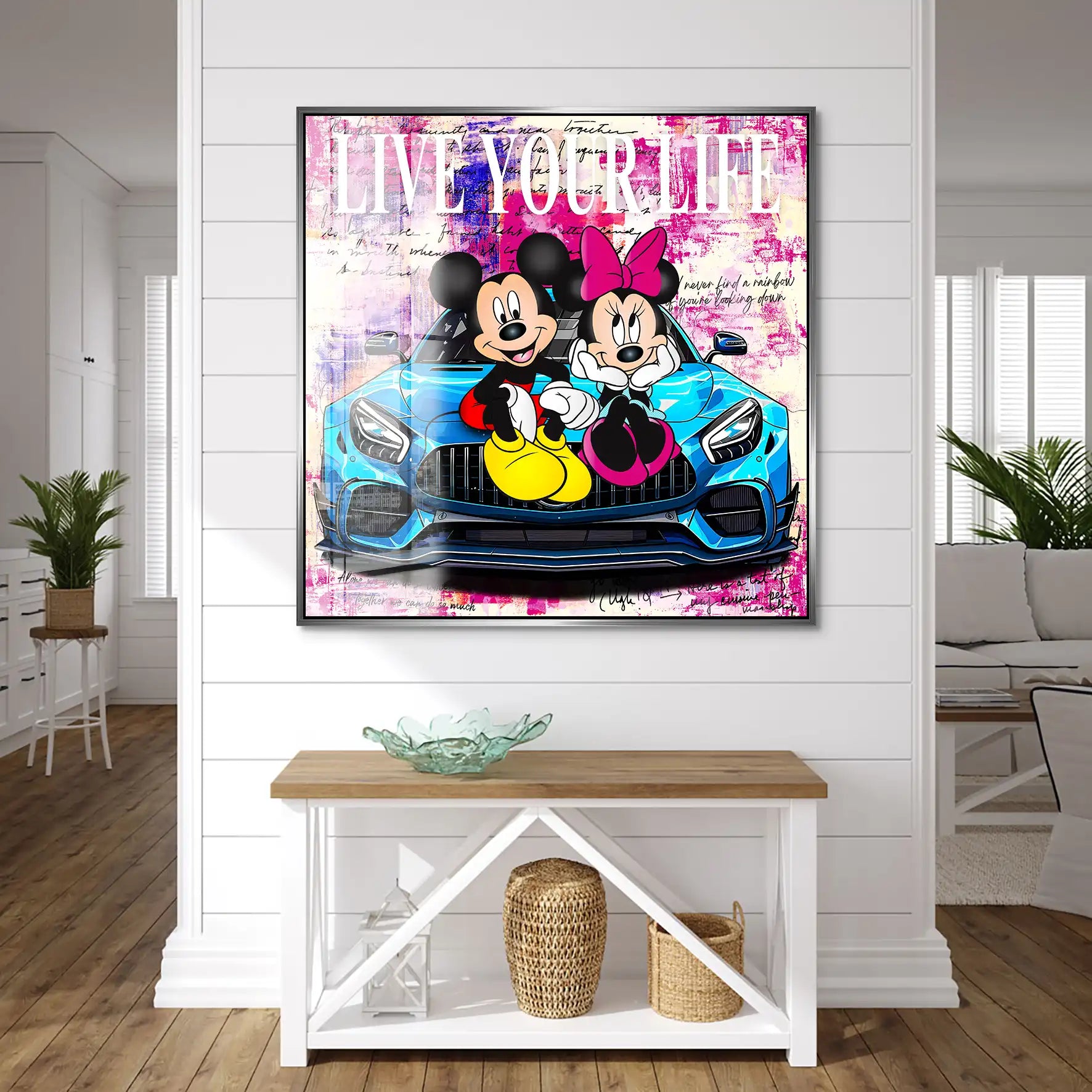 Micky & Minnie Enjoy Nr.2 Acrylglas Bild INGALERIE