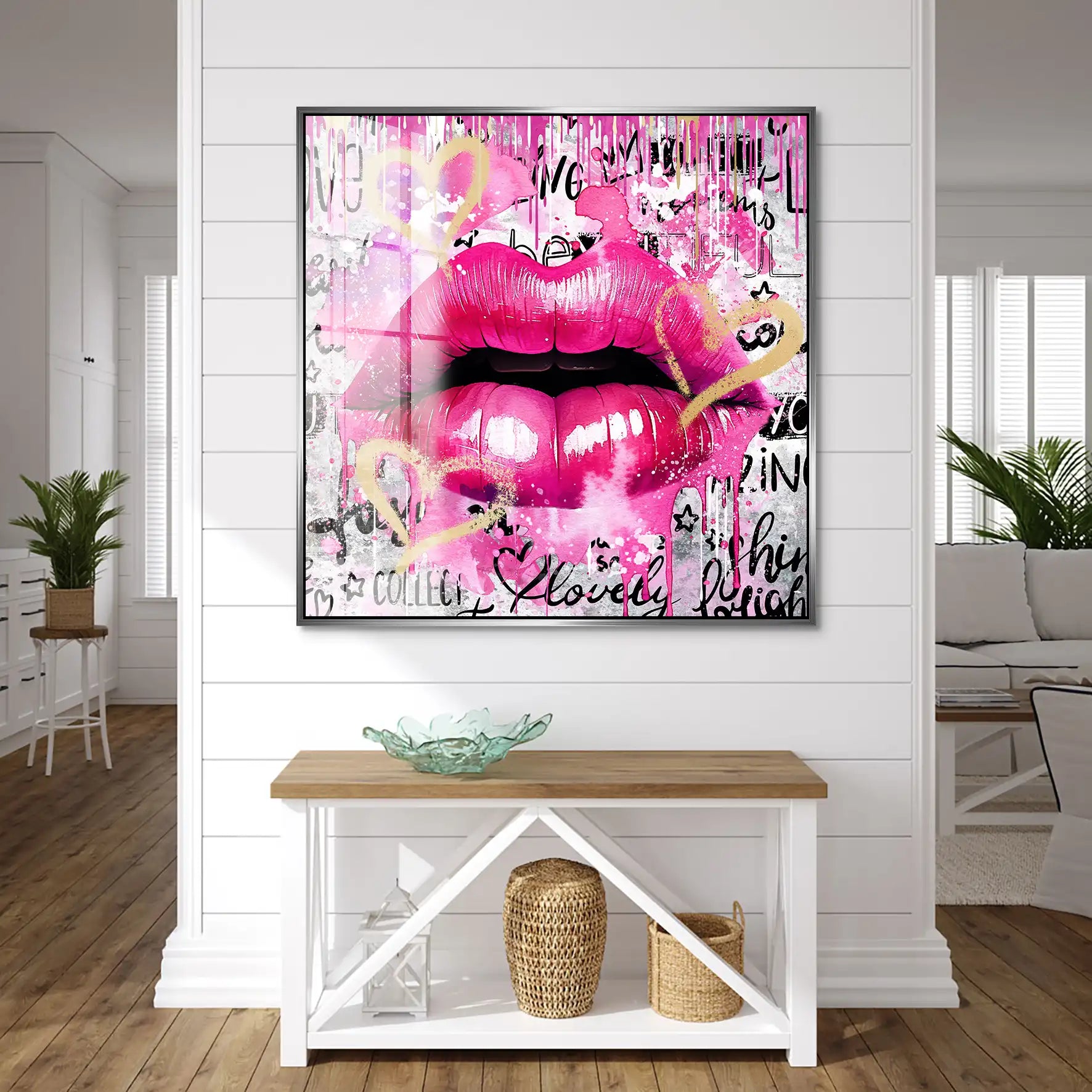 Sweet Lips Pink Style Acrylglas Bild INGALERIE