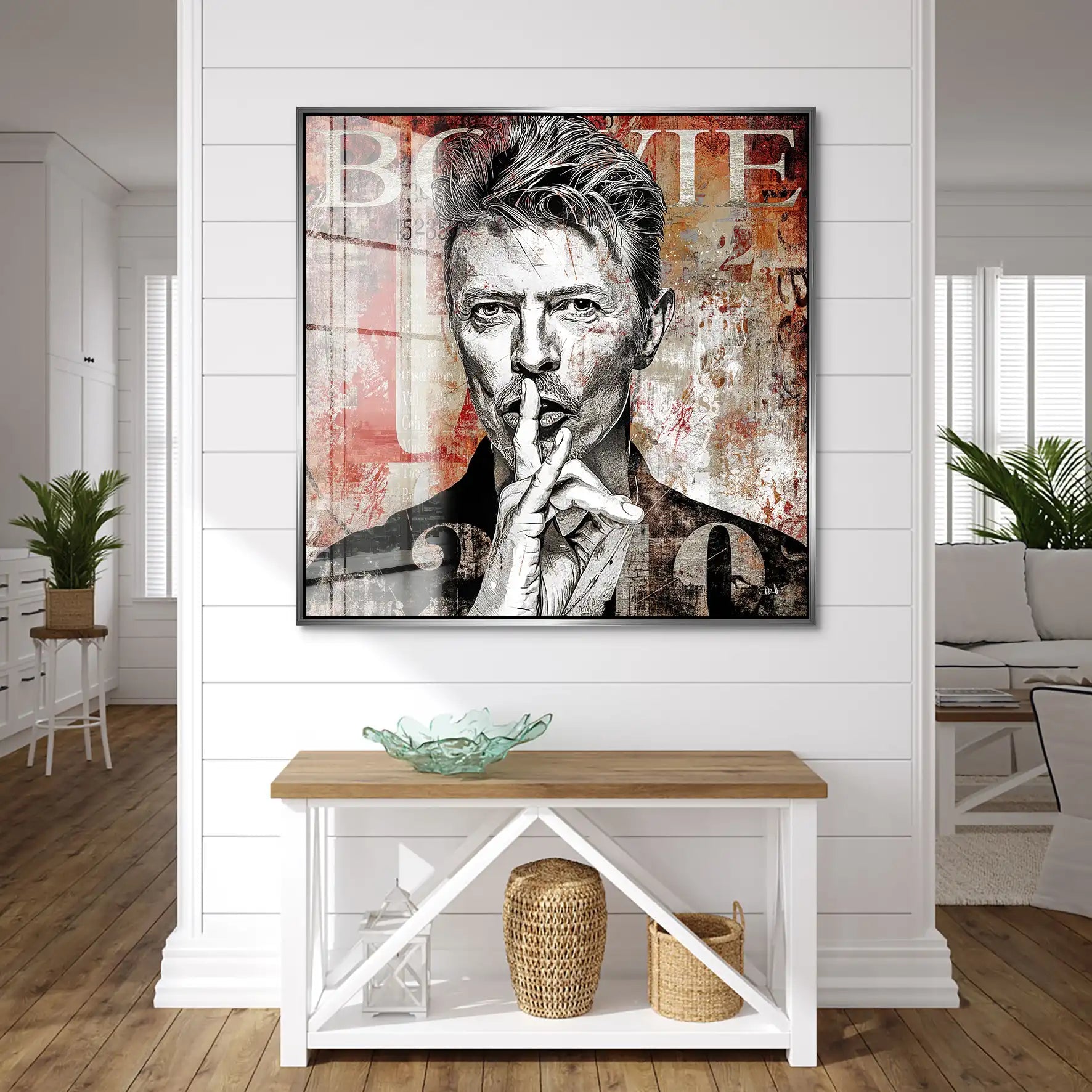 David Bowie Abstrakt Luxury Style Acrylglas Bild INGALERIE