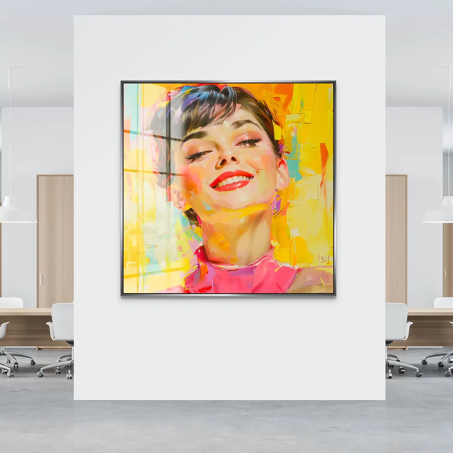 Audrey Modern Art Style Acrylglas Bild INGALERIE