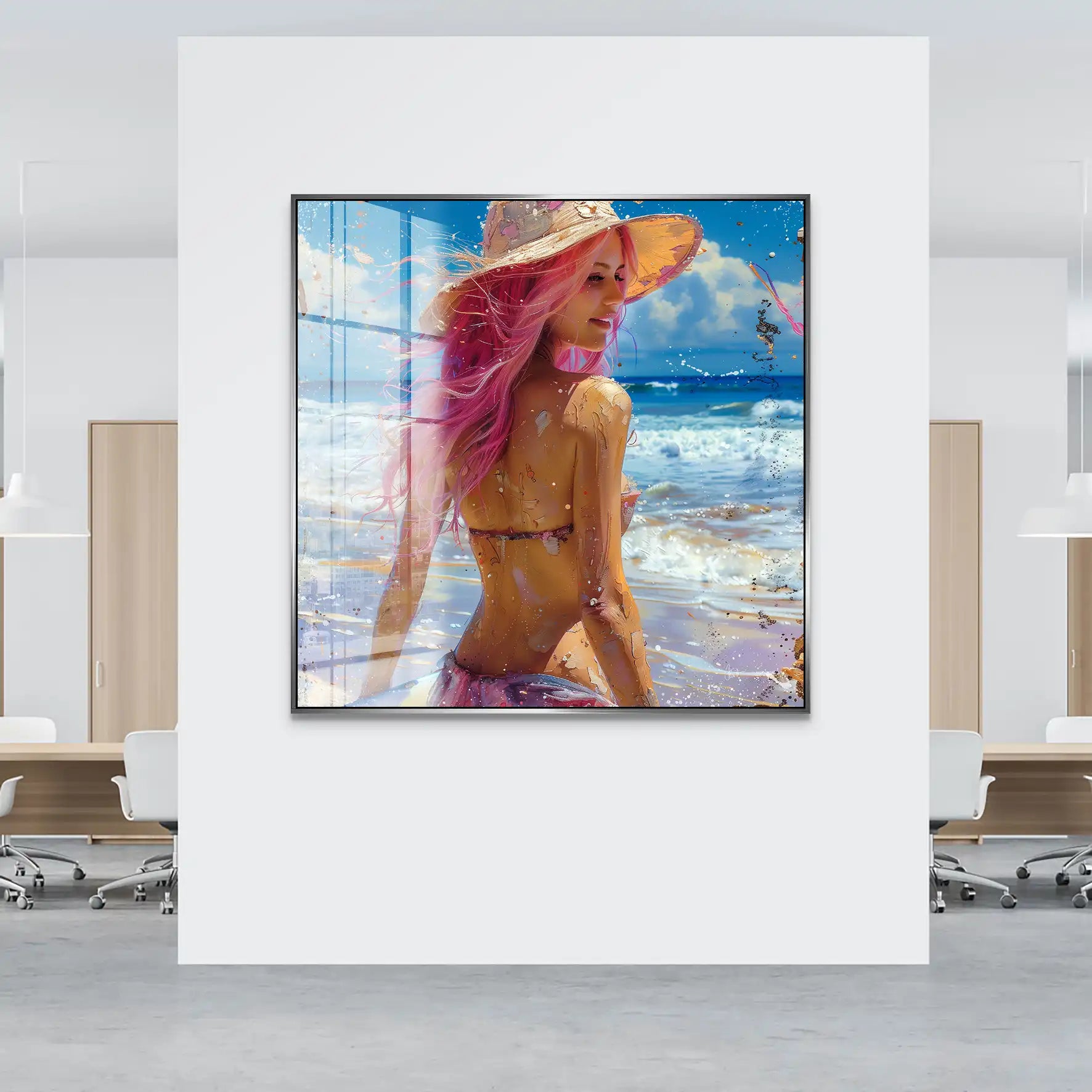 Beach Girl Acrylglas Bild INGALERIE