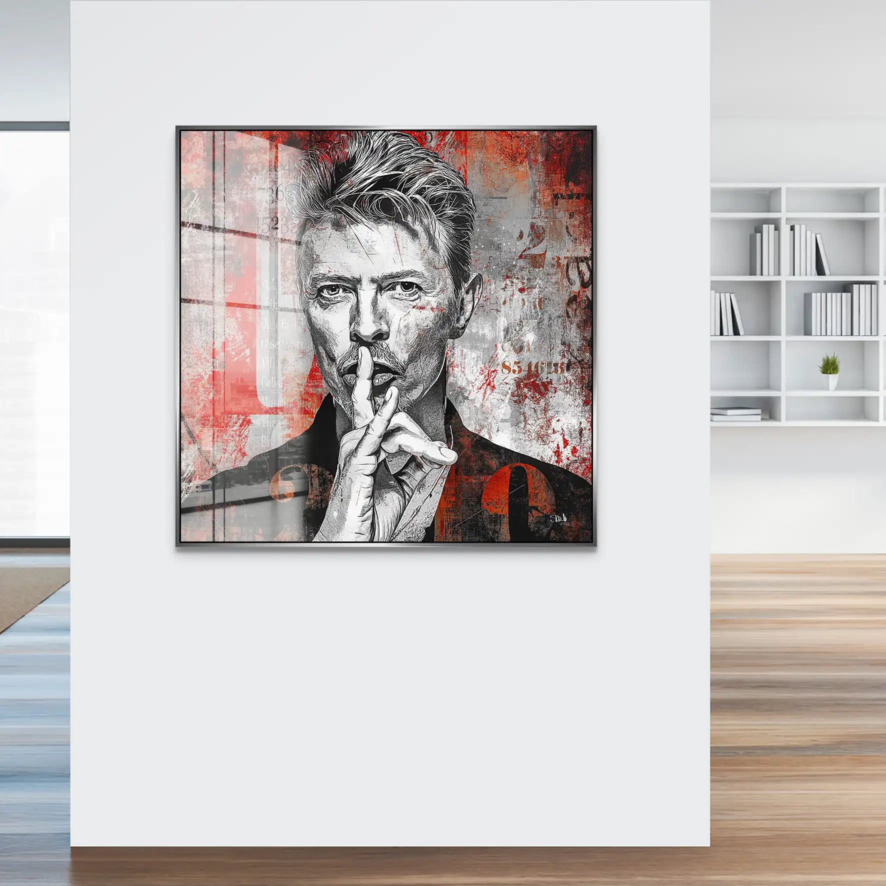 David Bowie Abstrakt Acrylglas Bild INGALERIE