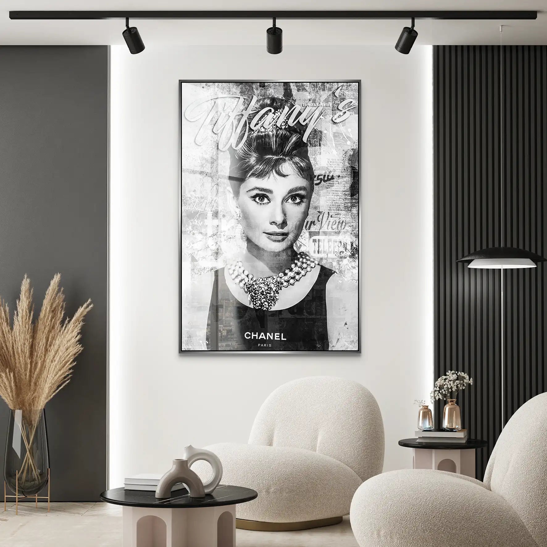 Audrey Tiffany Black Art Acrylglas Bild INGALERIE