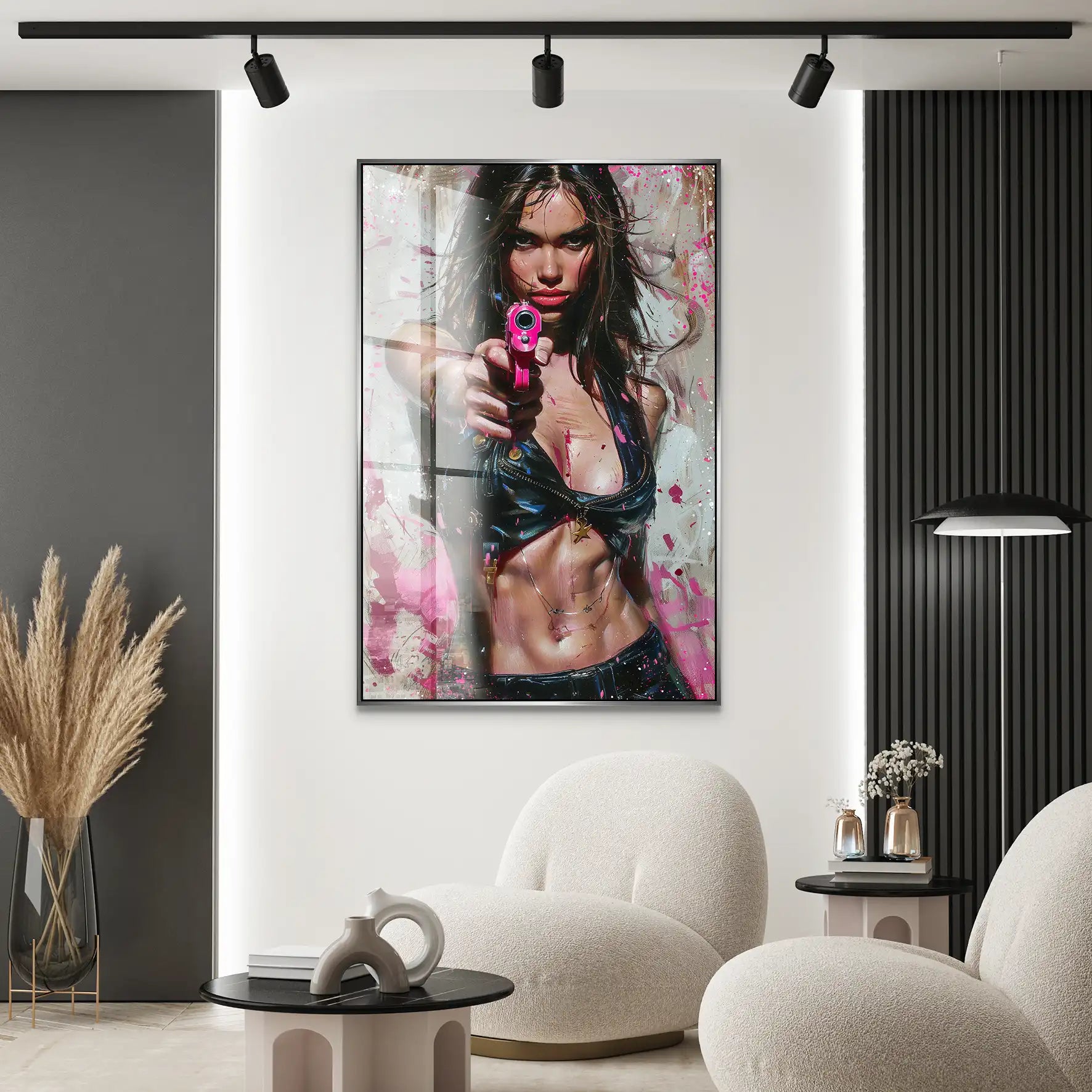 Bad Gun Girl Acrylglas Bild INGALERIE