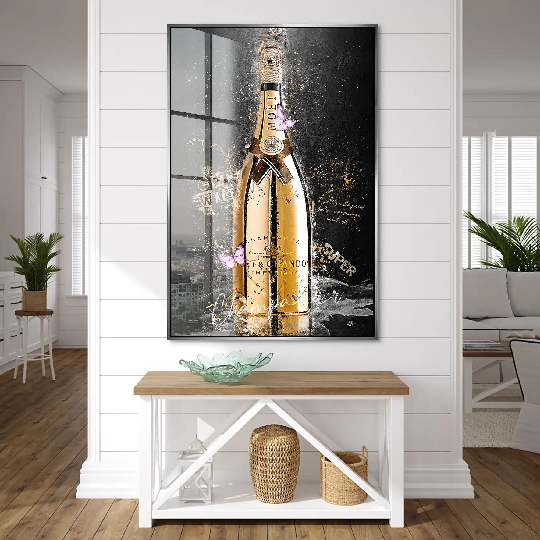 Champagner Acrylglas Bild INGALERIE