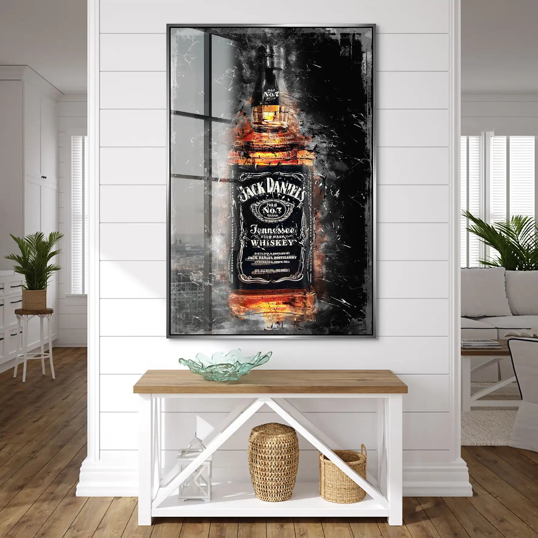 Jack Whisky Abstrakt Acrylglas Bild INGALERIE