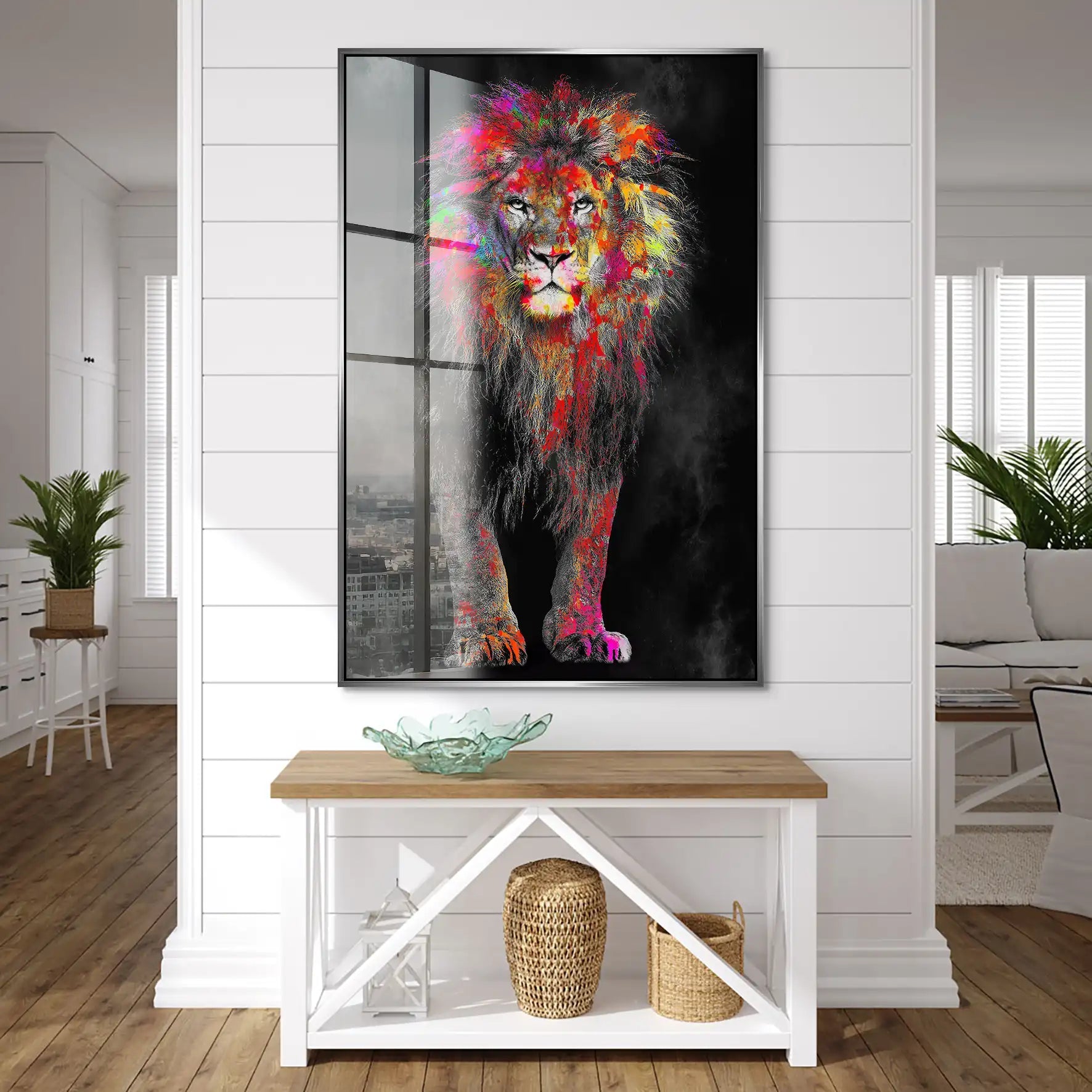 Lion Color Style Acrylglas Bild INGALERIE