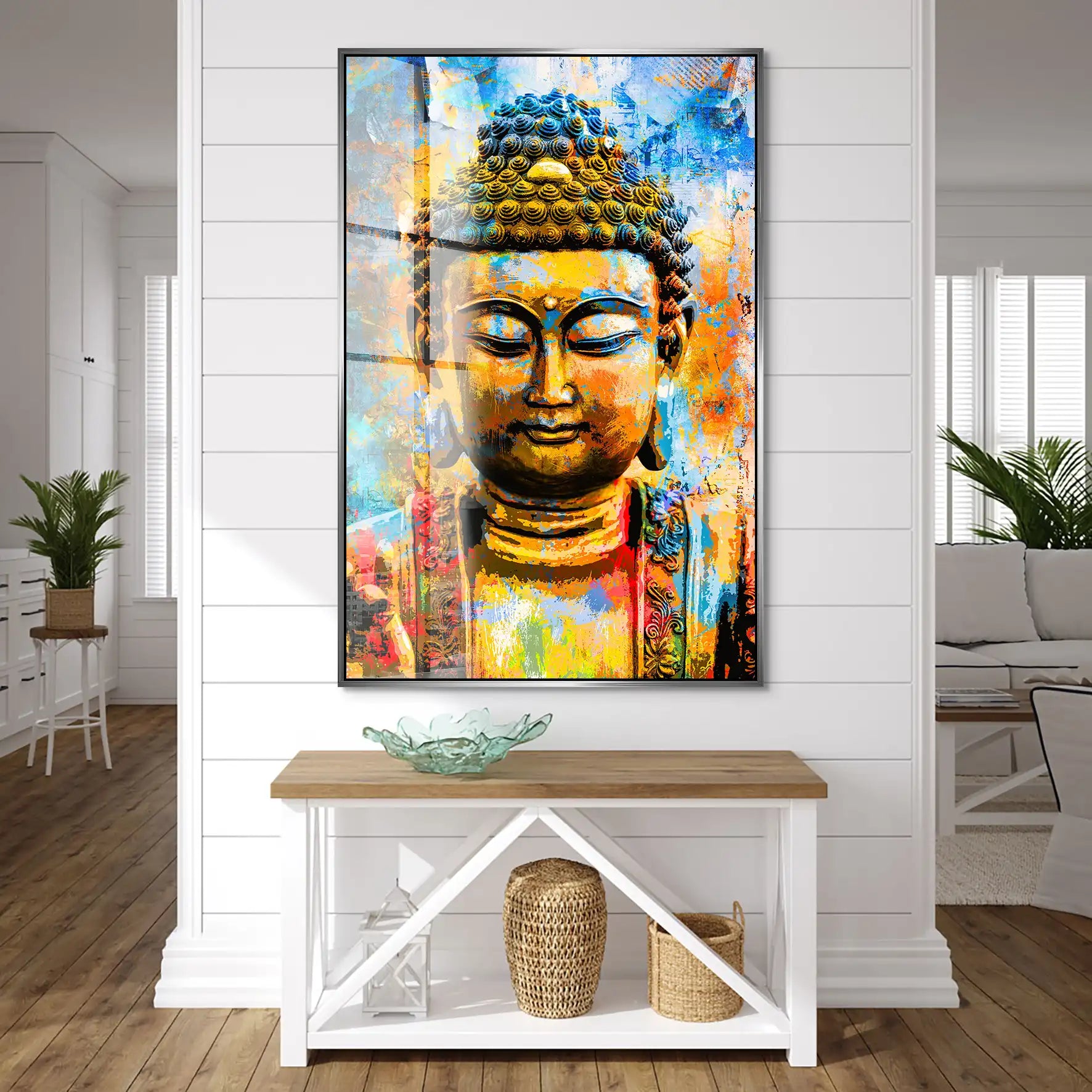 Buddha Color Style Acrylglas Bild INGALERIE