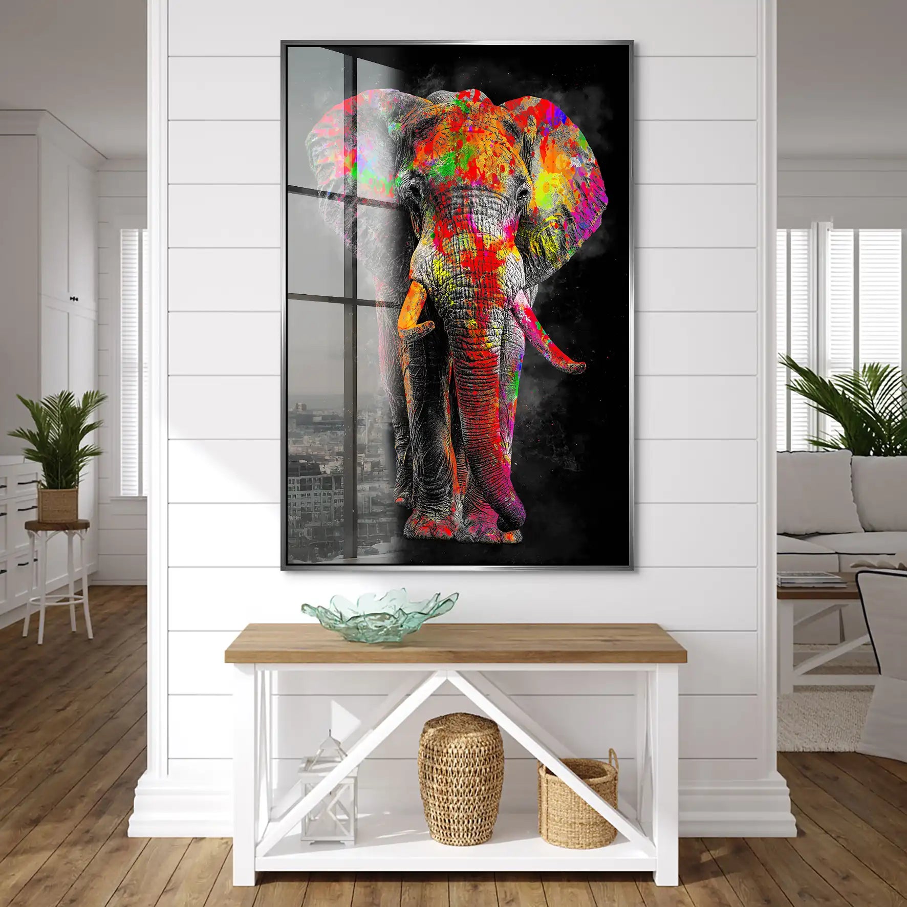 Elefant Color Style Acrylglas Bild INGALERIE