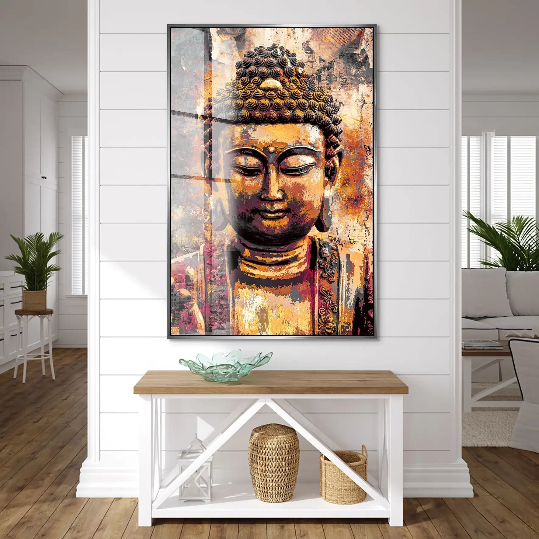 Buddha Vintage Acrylglas Bild INGALERIE