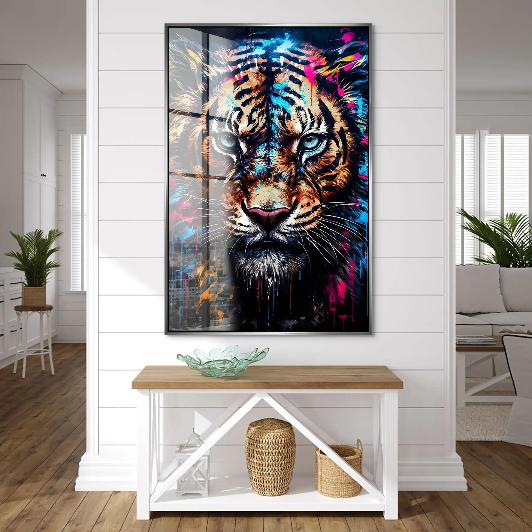 Tiger Abstrakt Style Acrylglas Bild INGALERIE