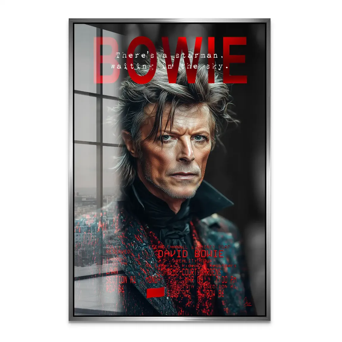 Bowie Starman Acrylglas Bild