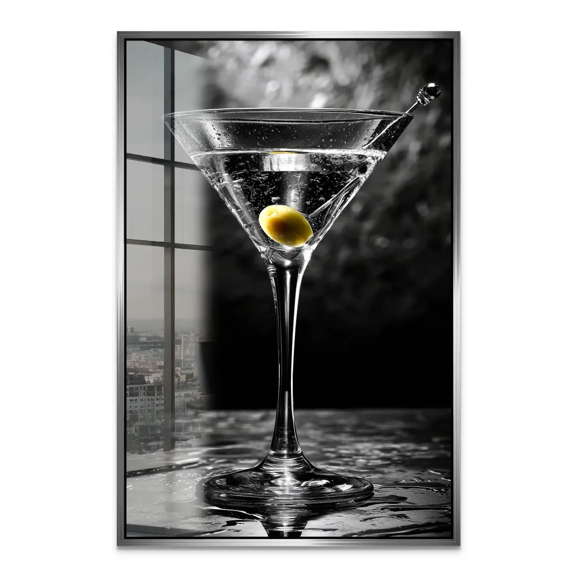 Martini Glas Noir Acrylglas Bild
