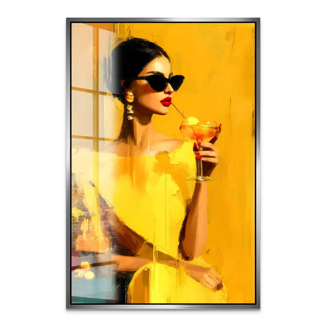 Amber Velvet Elegance Acrylglas Bild INGALERIE