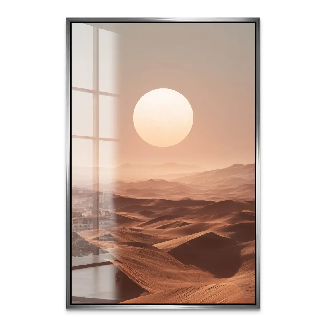 Goldene Wüste Acrylglas Bild