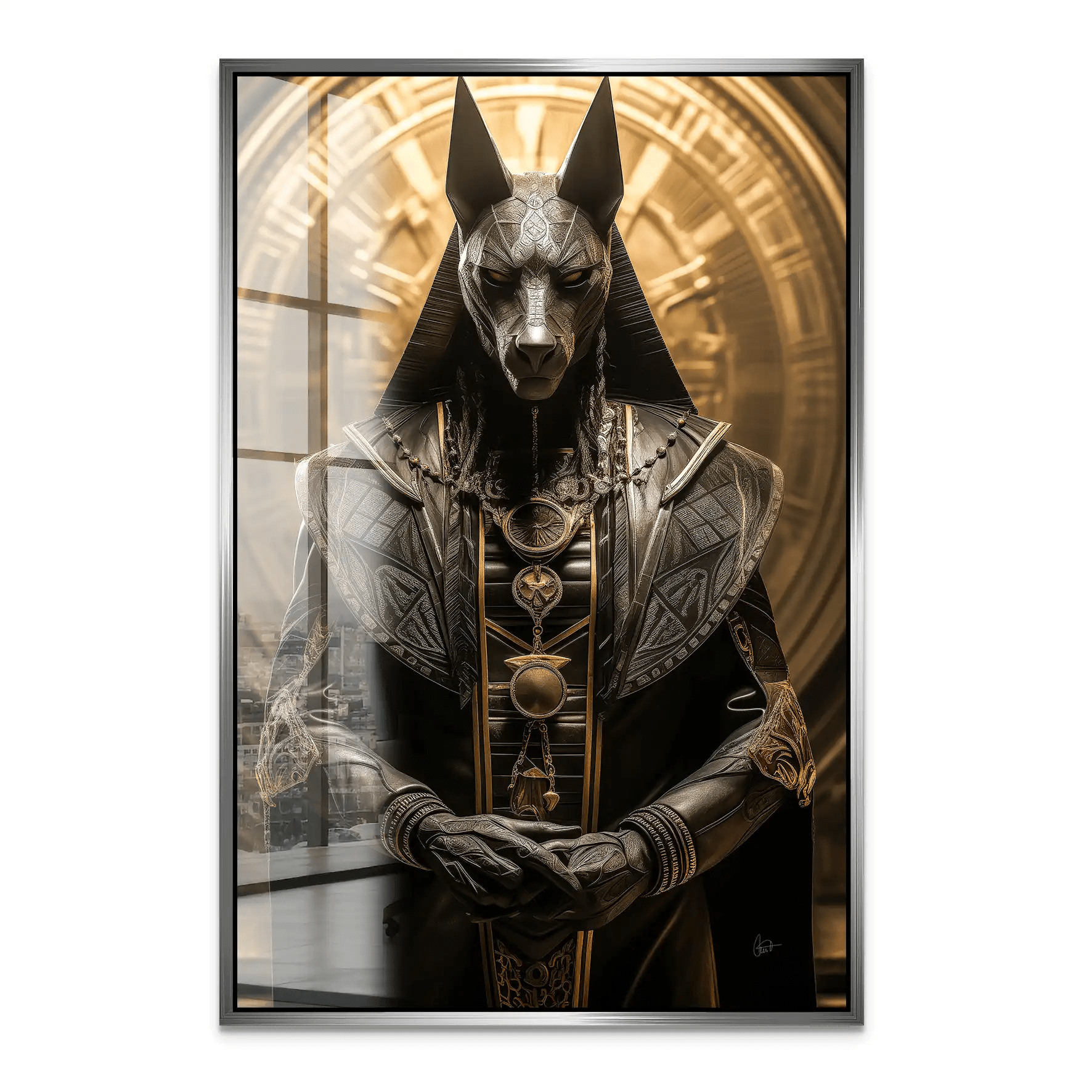 Anubis Mystik Acrylglas Bild INGALERIE