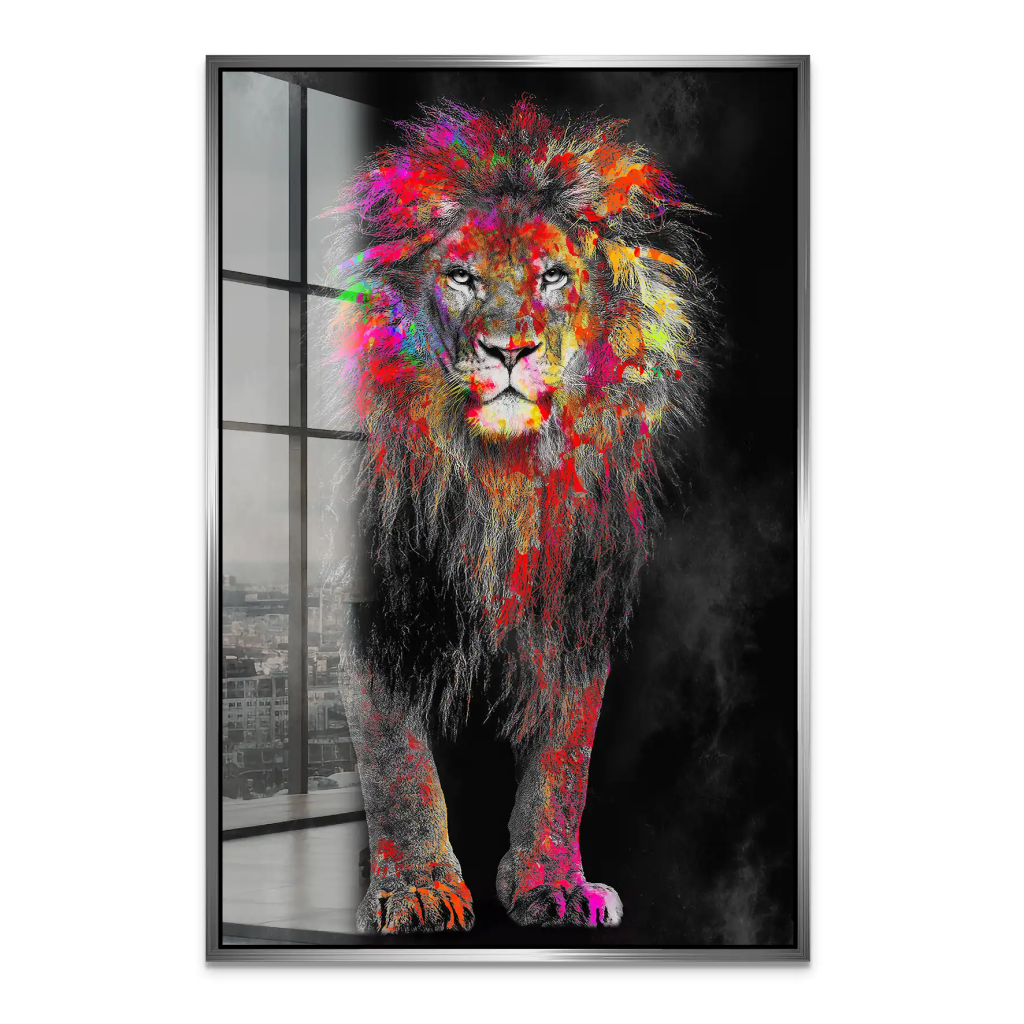 Lion Color Style Acrylglas Bild INGALERIE