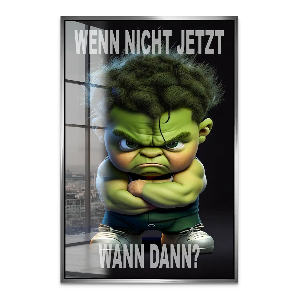 Kleiner Hulk Acrylglas Bild INGALERIE