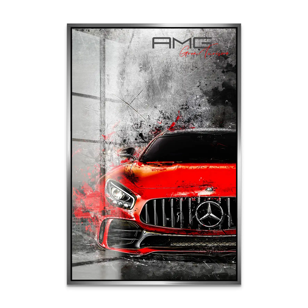 Mercedes AMG GT Red Style Acrylglas Bild INGALERIE