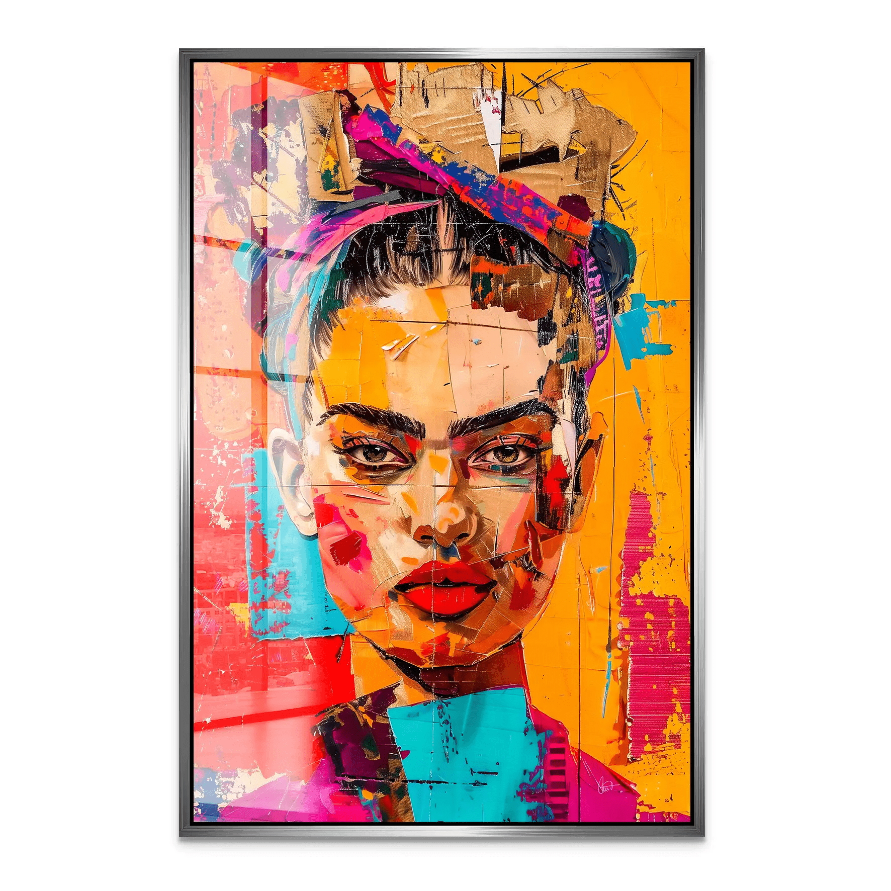 Frida Street Art Style Acrylglas Bild INGALERIE