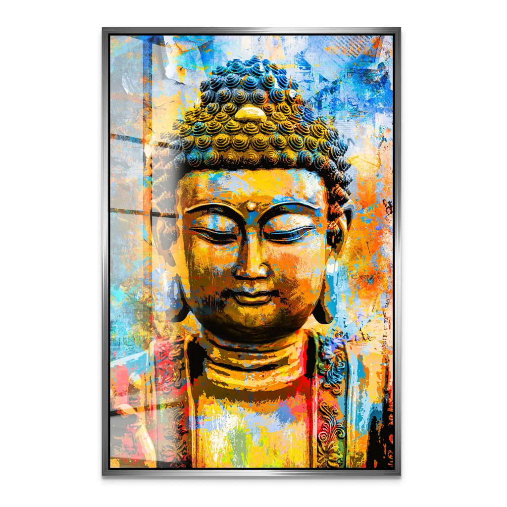 Buddha Color Style Acrylglas Bild INGALERIE