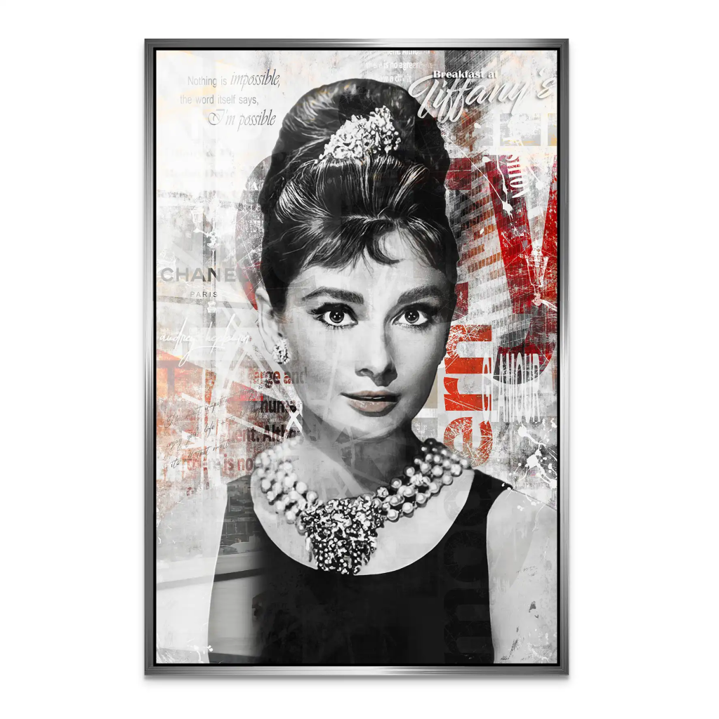 Audrey Glamour Style Acrylglas Bild INGALERIE