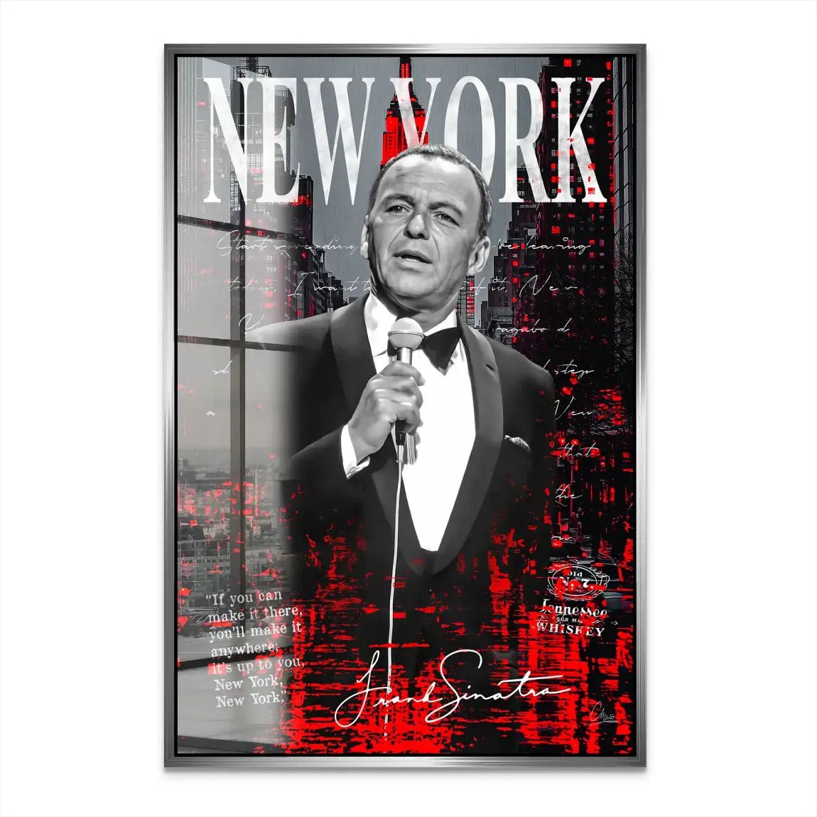 Sinatra New York Acrylglas Bild INGALERIE