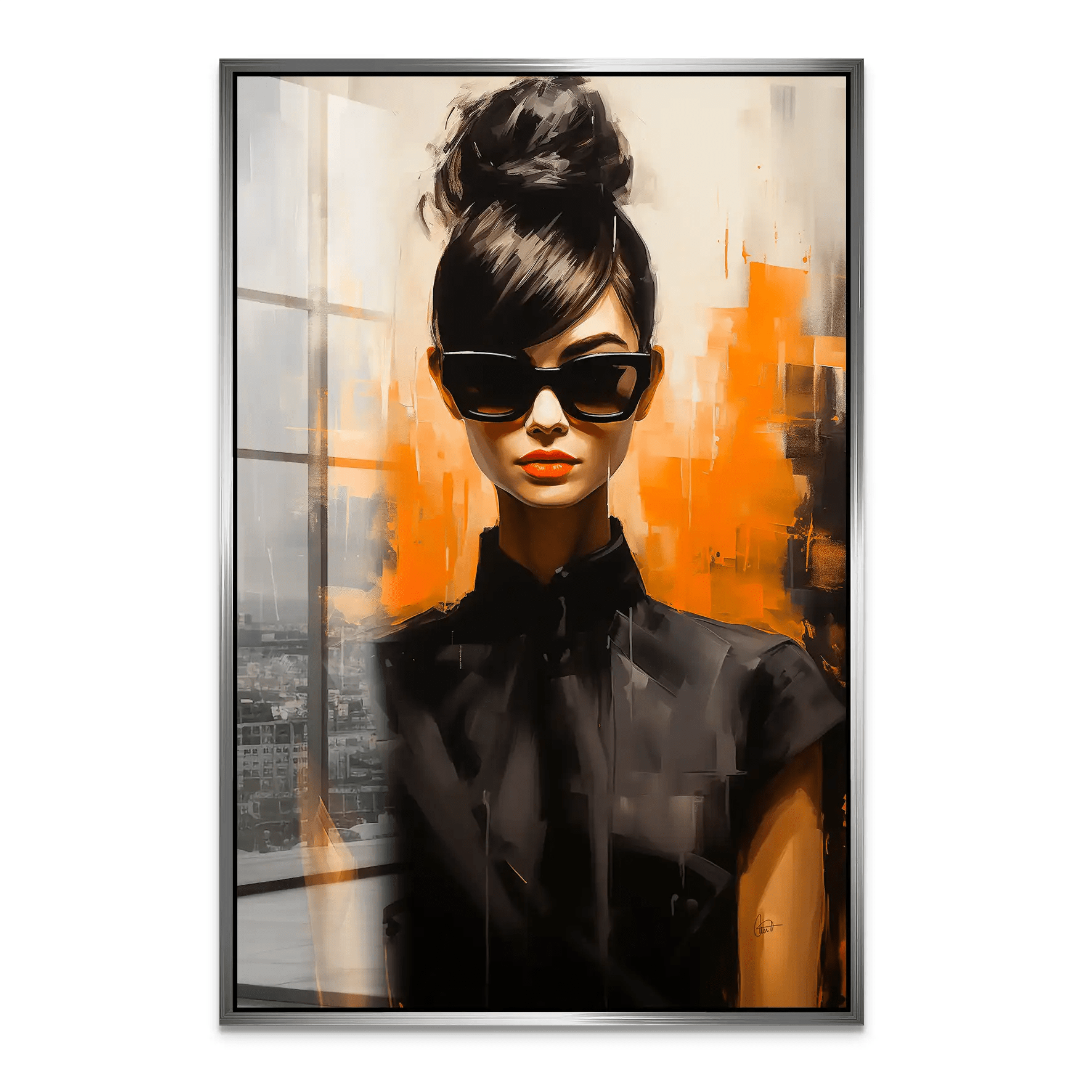 Audrey Dark Style Acrylglas Bild INGALERIE