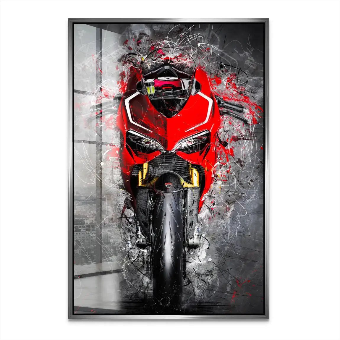 Ducati Panigale Abstrakt Nr.4 Acrylglas Bild INGALERIE