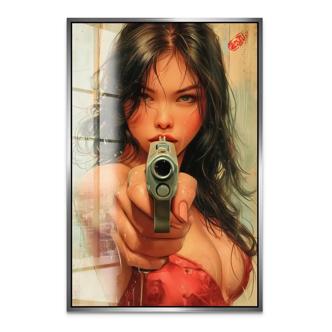 Velvet Gun Acrylglas Bild