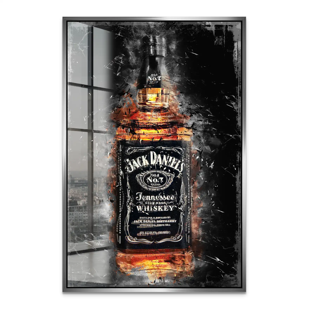 Jack Whisky Abstrakt Acrylglas Bild INGALERIE