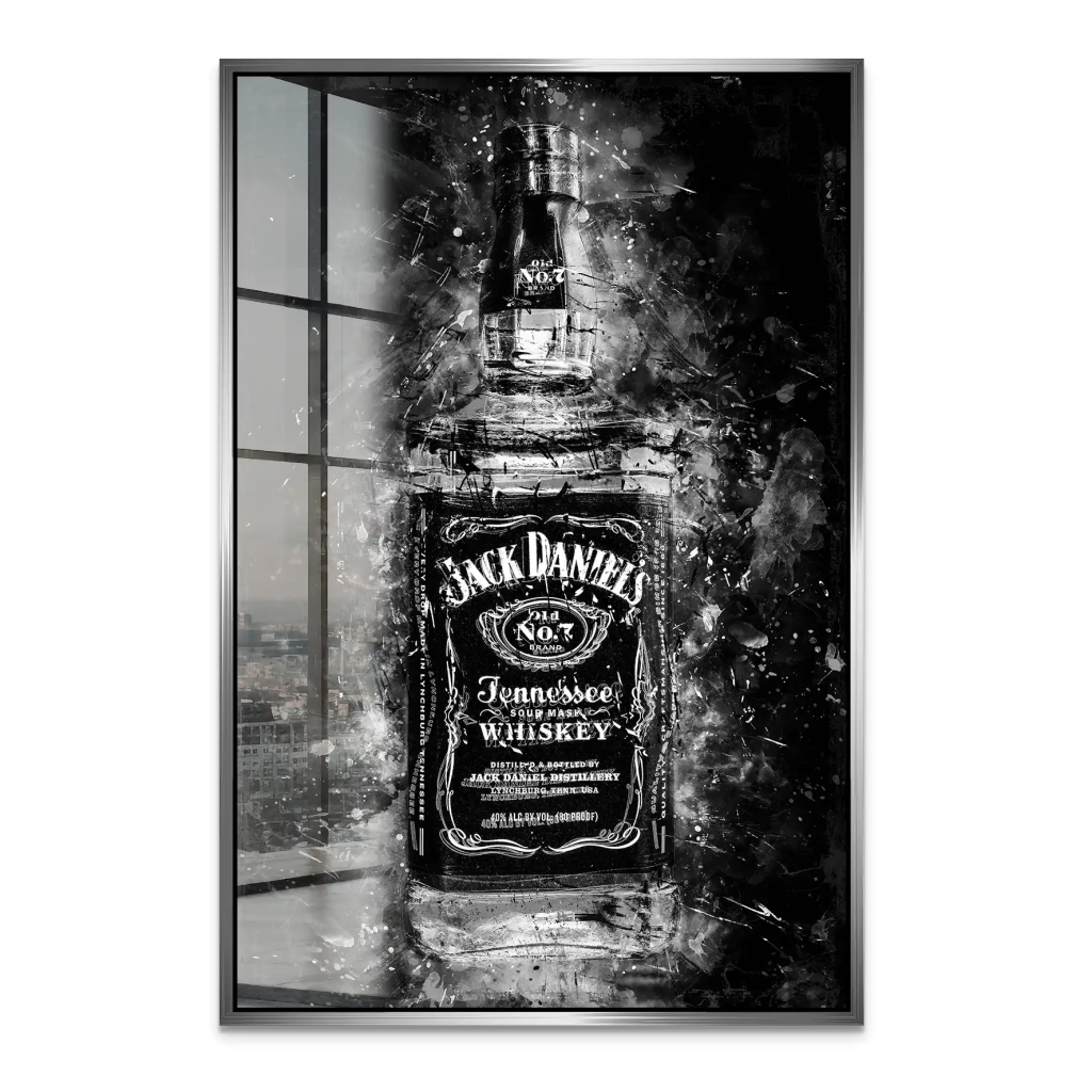 Jack Whisky Abstrakt Dark Acrylglas Bild INGALERIE