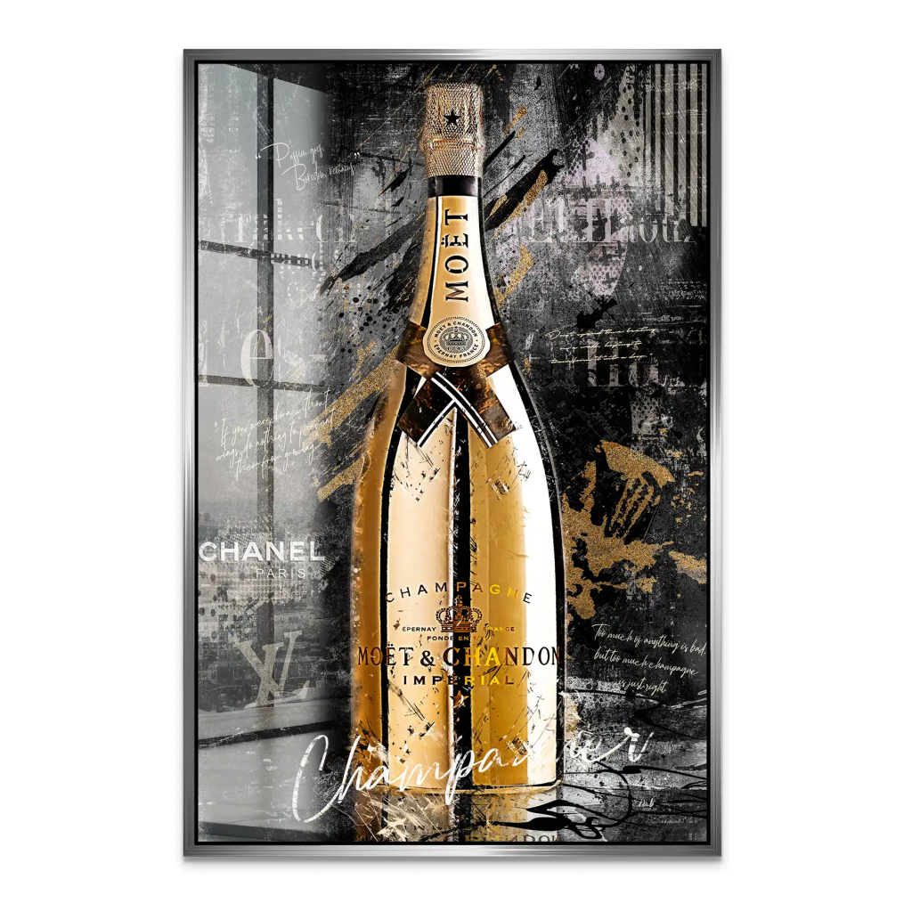 Champagner Lifestyle Acrylglas Bild INGALERIE