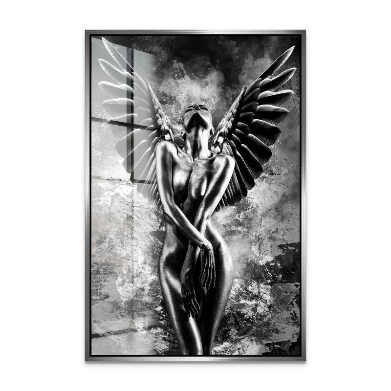 Black Angel Abstrakt Acrylglas Bild INGALERIE