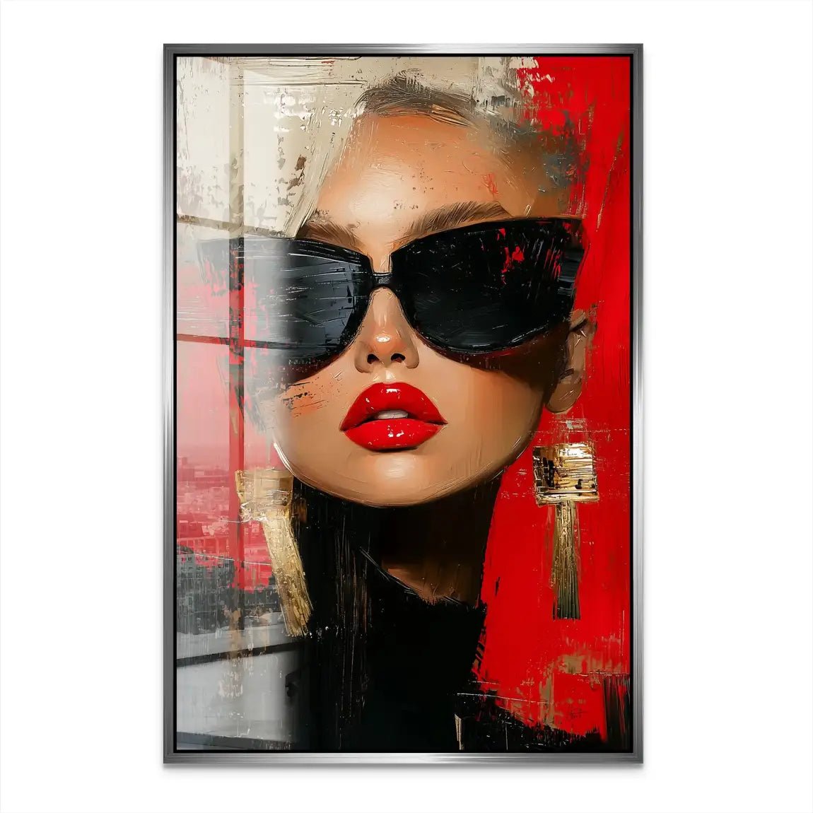Abstrakt Luxe Girl Acrylglas Bild INGALERIE