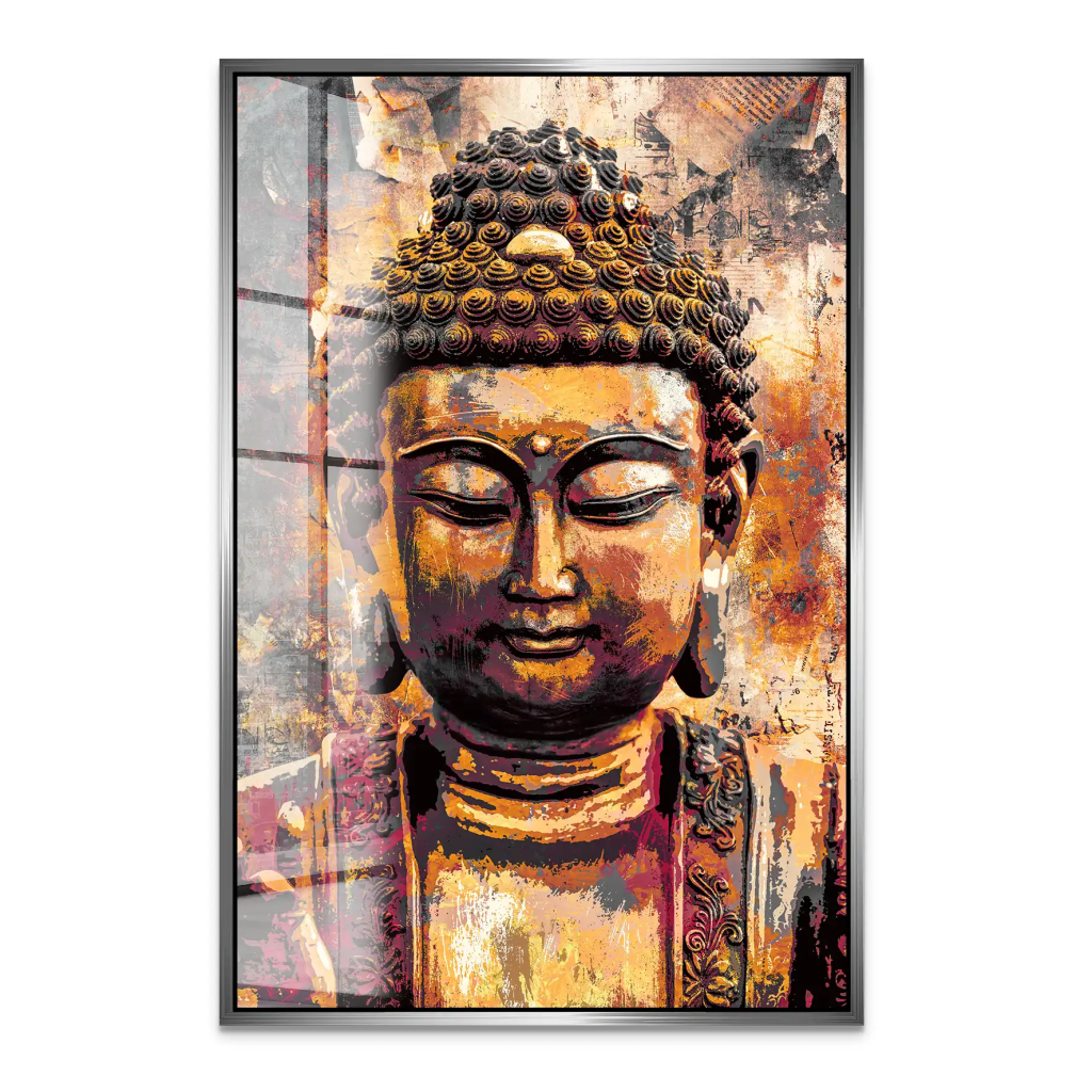 Buddha Vintage Acrylglas Bild INGALERIE