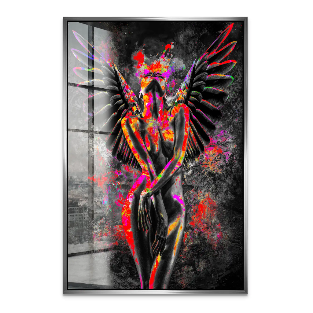 Pop Art Angel Abstrakt Acrylglas Bild INGALERIE